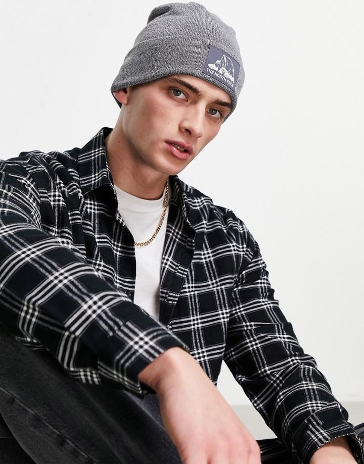 The North Face Dock Worker Beanie In Gray-grey