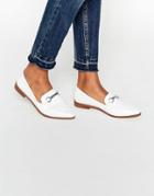 Asos Mysterious Pointed Loafers - White