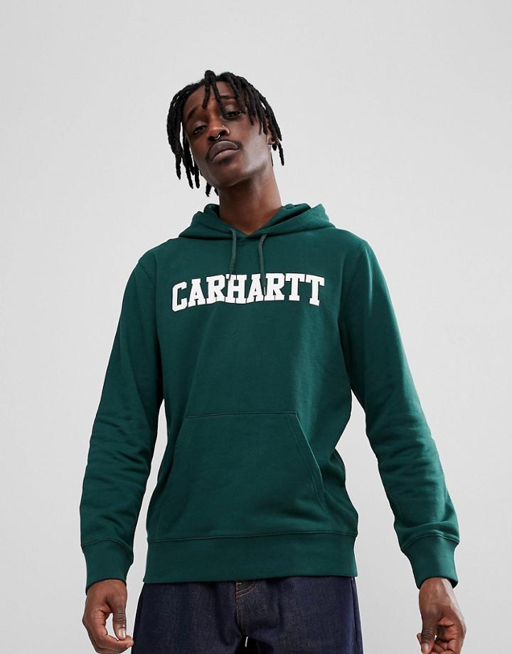Carhartt Wip College Hoodie In Green - Green