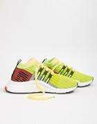 Adidas Originals Eqt Support Mid Adv Sneakers In Lime And Black - Green