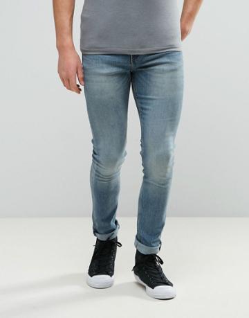 Cheap Monday Tight Jean Wasteland Wash - Blue