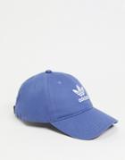 Adidas Originals Relaxed Strap-back Cap In Blue-blues