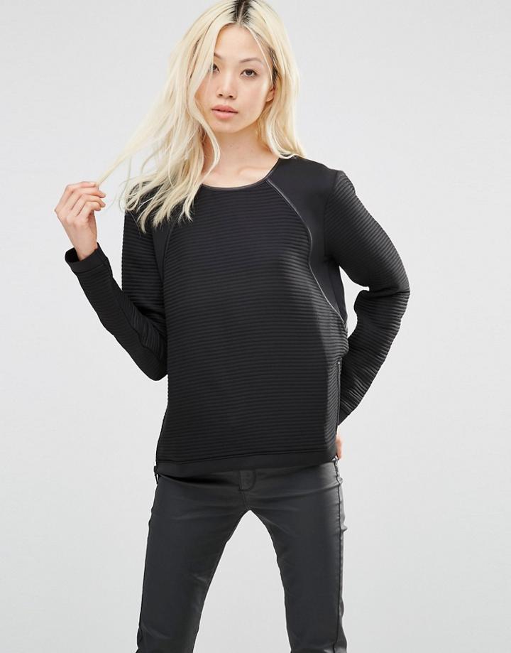 Y.a.s Canny Long Sleeve Top - Black