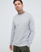 Asos Design Sweatshirt In Gray