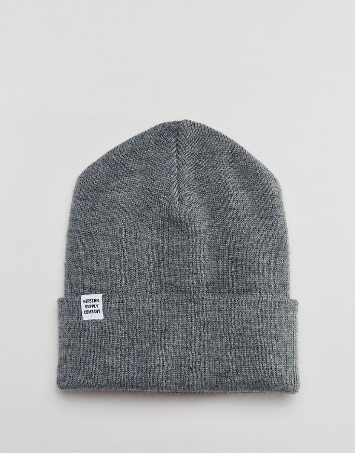 Herschel Supply Co Frankfurt Beanie In Gray - Gray