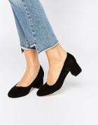 Truffle Kitten Heel Glove Shoe - Black