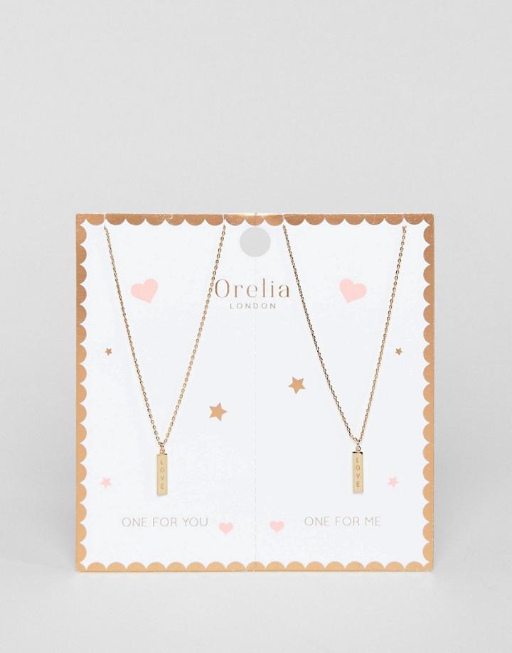 Orelia Friends Forever Necklace - Gold