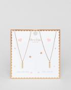 Orelia Friends Forever Necklace - Gold