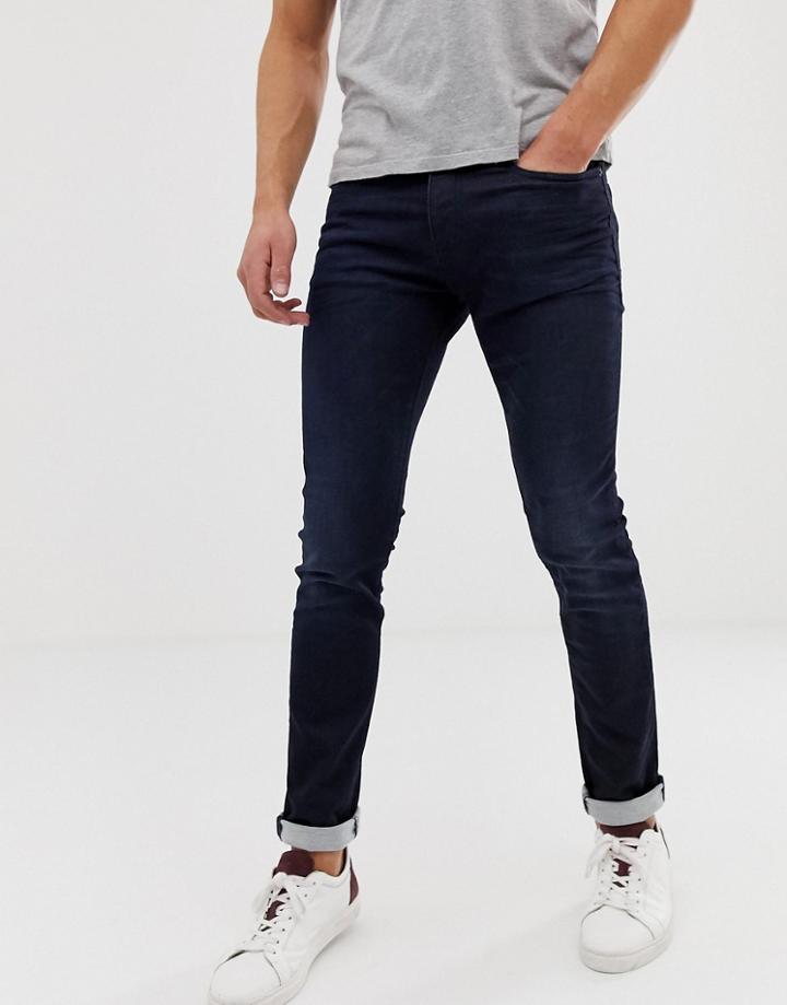Boss Charlston Skinny Fit Jeans In Dark Wash - Blue
