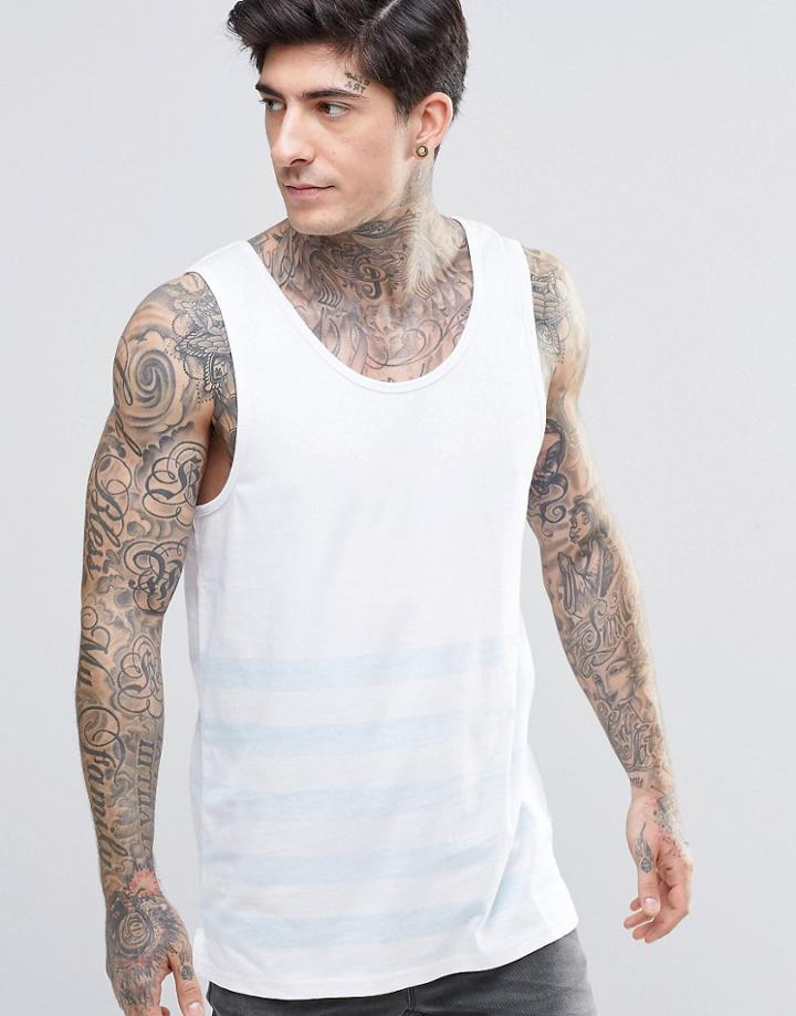 Minimum Half Stripe Tank - Blue