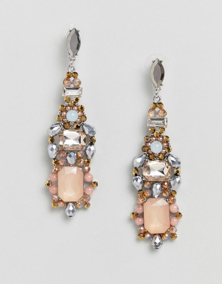 Aldo Embellished Chandelier Earrings - Multi