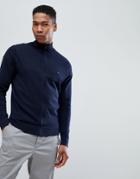 Tommy Hilfiger Half Zip Sweater - Navy