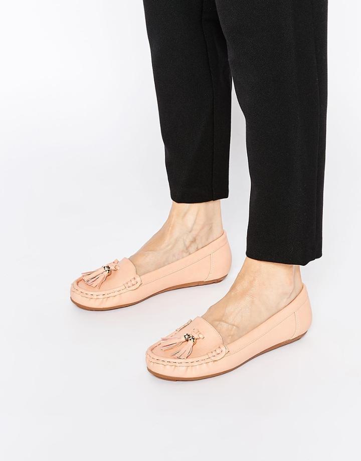 Asos Mock Up Flat Shoes - Apricot