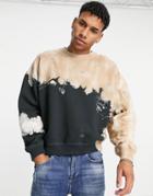 Topman Set Tie Dye Sweatshirt In Multi