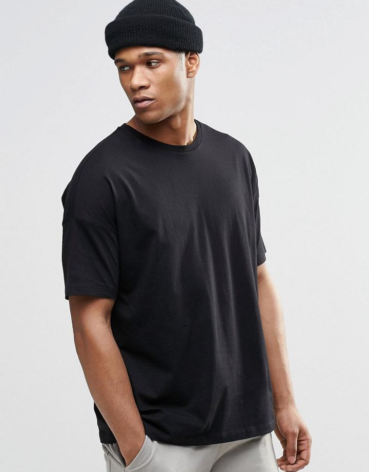 Asos Oversized T-shirt In Black - Black