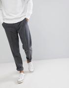 Farah Wool Crop Lined Plain Pants - Gray