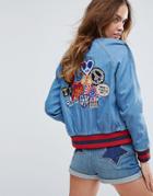 Tommy Hilfiger Gigi Hadid Denim Bomber Jacket - Multi