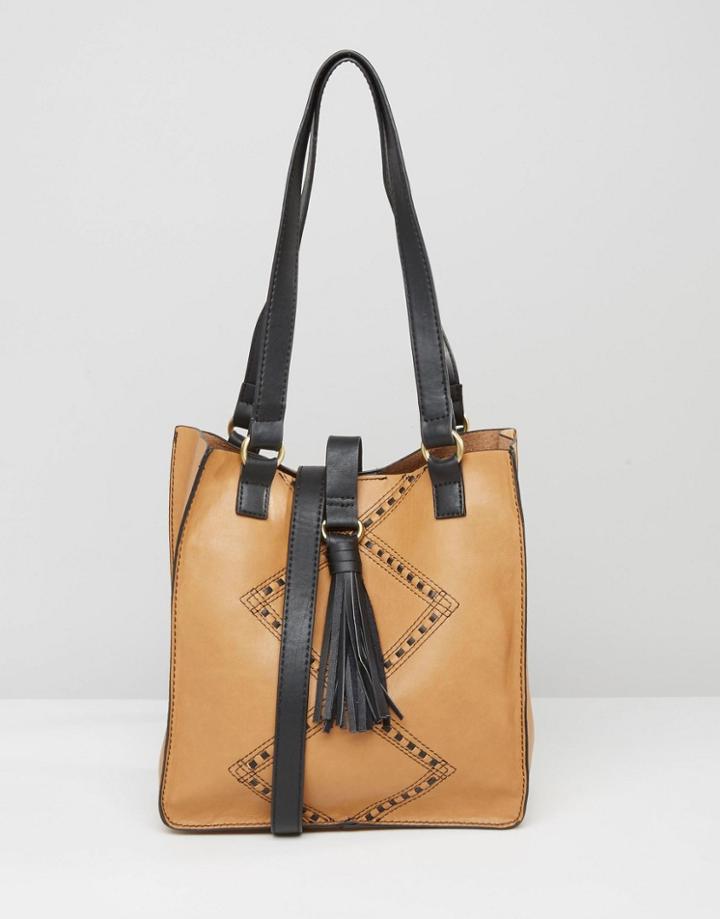 Gracie Roberts Tote Bag - Tan
