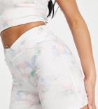 Vai21 Cross Over Legging Shorts In Tie Dye - Part Of A Set-multi