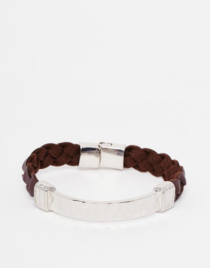Icon Brand Braided Bunch Bracelet - Brown