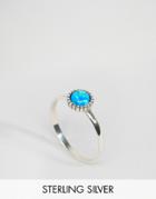 Reclaimed Vintage Opal Sterling Silver Ring - Silver