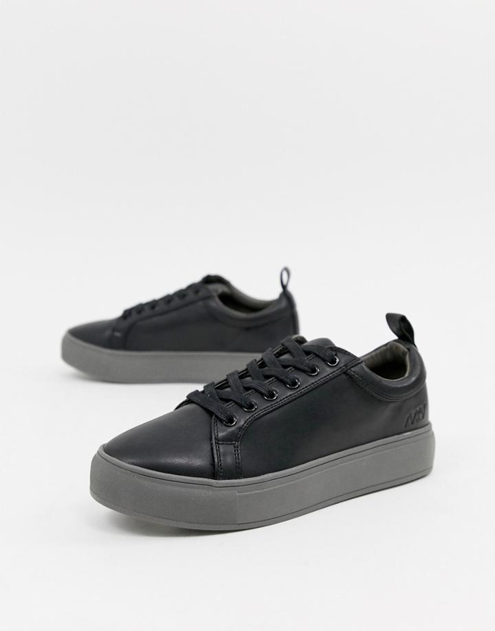 Matt & Nat Lace Up Sneakers - Black