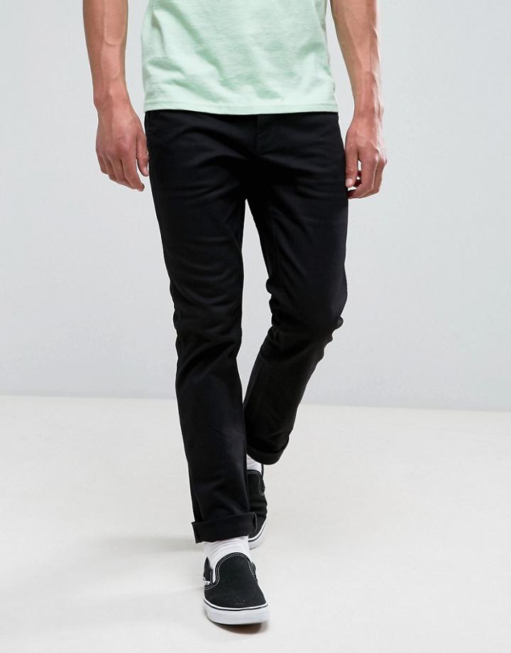 Volcom Gritter Chinos In Slim Fit - Black