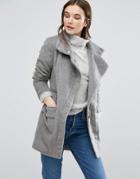 Qed London Duffle Coat - Gray