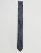 Noak Tie With Pebbles Pattern - Navy