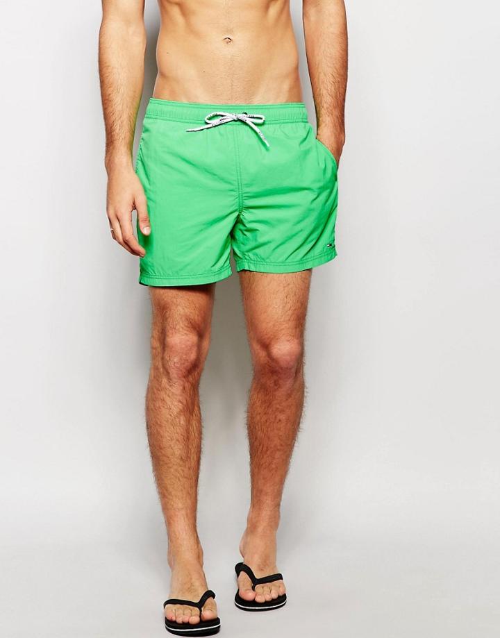 Tommy Hilfiger Solid Swim Shorts - Green