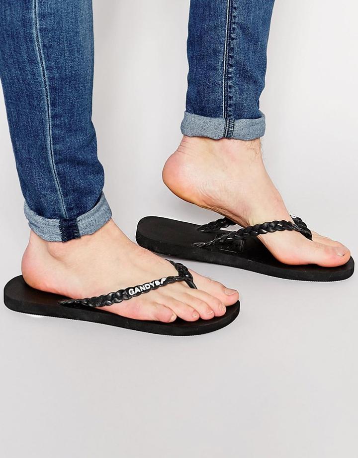 Gandys Flip Flops In Bolivia Black - Black