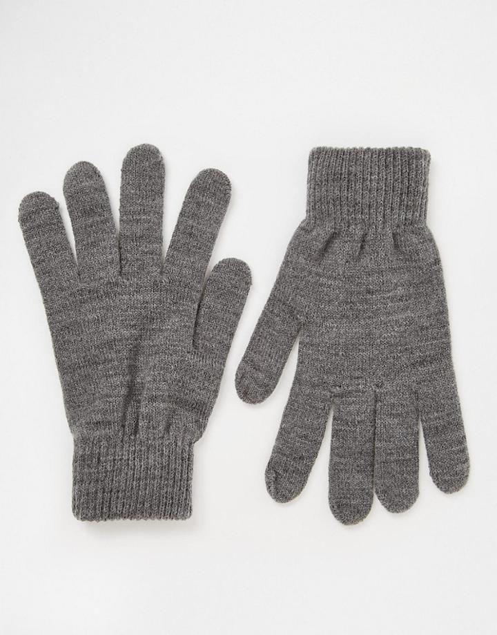 Pieces Smart Gloves - Gray - Gray
