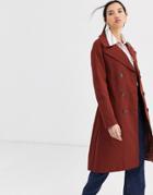 Selected Trench Coat-red