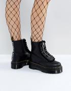 Dr Martens X Lazy Oaf Flatform Jungle Boots - Black