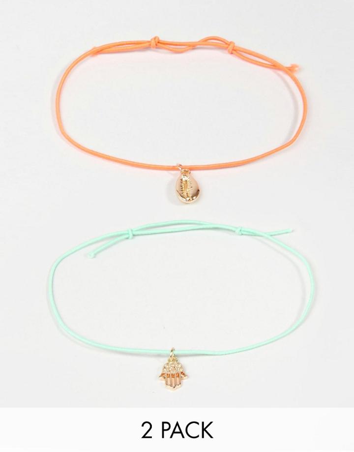 Orelia Summer Daze Multipack Friendship Bracelets - Multi