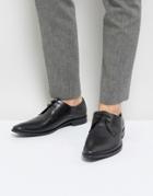 Frank Wright Derby Shoes In Black Leather - Black