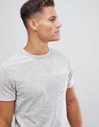 Asos Design T-shirt With Pocket In Towelling-gray