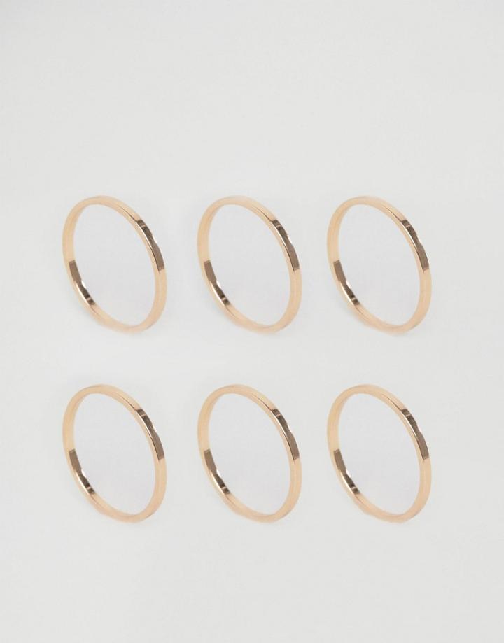 Aldo Minimal Stacking Rings - Gold