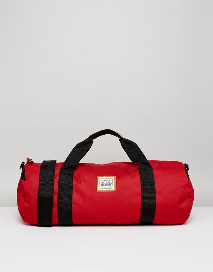 Artsac Workshop Large Barrel Bag In Red - Red