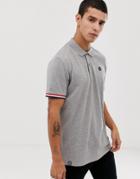 Jack & Jones Originals Polo Shirt With Tipping In Gray - Gray