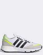 Adidas Originals Zx 1k Boost Sneakers In White With Yellow Details