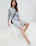 Selected Sweatshirt Dress - Gray