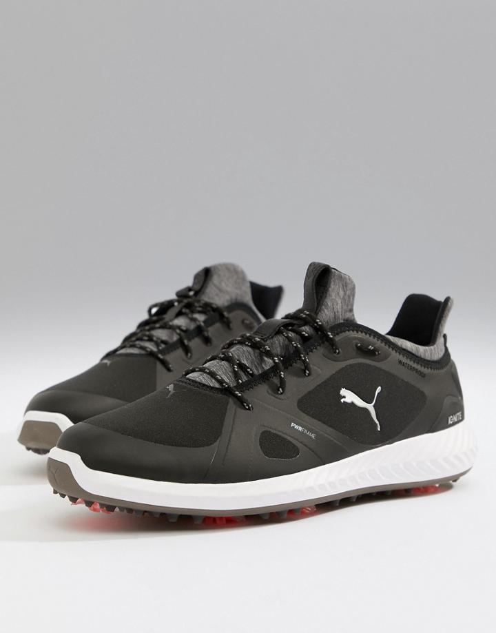 Puma Golf Ignite Power Adapt Spike Sneakers In Black 18989102 - Black
