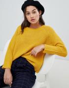 Jdy Crew Neck Sweater - Yellow