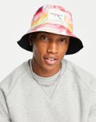 Calvin Klein Jeans Organic Cotton Pride Capsule Reversible Bucket Hat In Tie Dye Multi