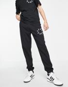 Adidas Originals Adicolor Bold Logo Sweatpants In Black