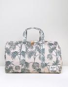 Herschel Supply Co Novel Duffle Bag 42.5l In Palm Print - Beige