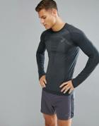 Asics Running Seamless Compression Long Sleeve Top In Black 134605-0904 - Black