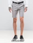 Heart & Dagger Smart Summer Wedding Shorts - Stone