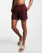 Nike Swimming Essential 5-inch Volley Shorts In Burgundy-red
